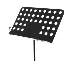 Photo of One empty note stand isolated on white