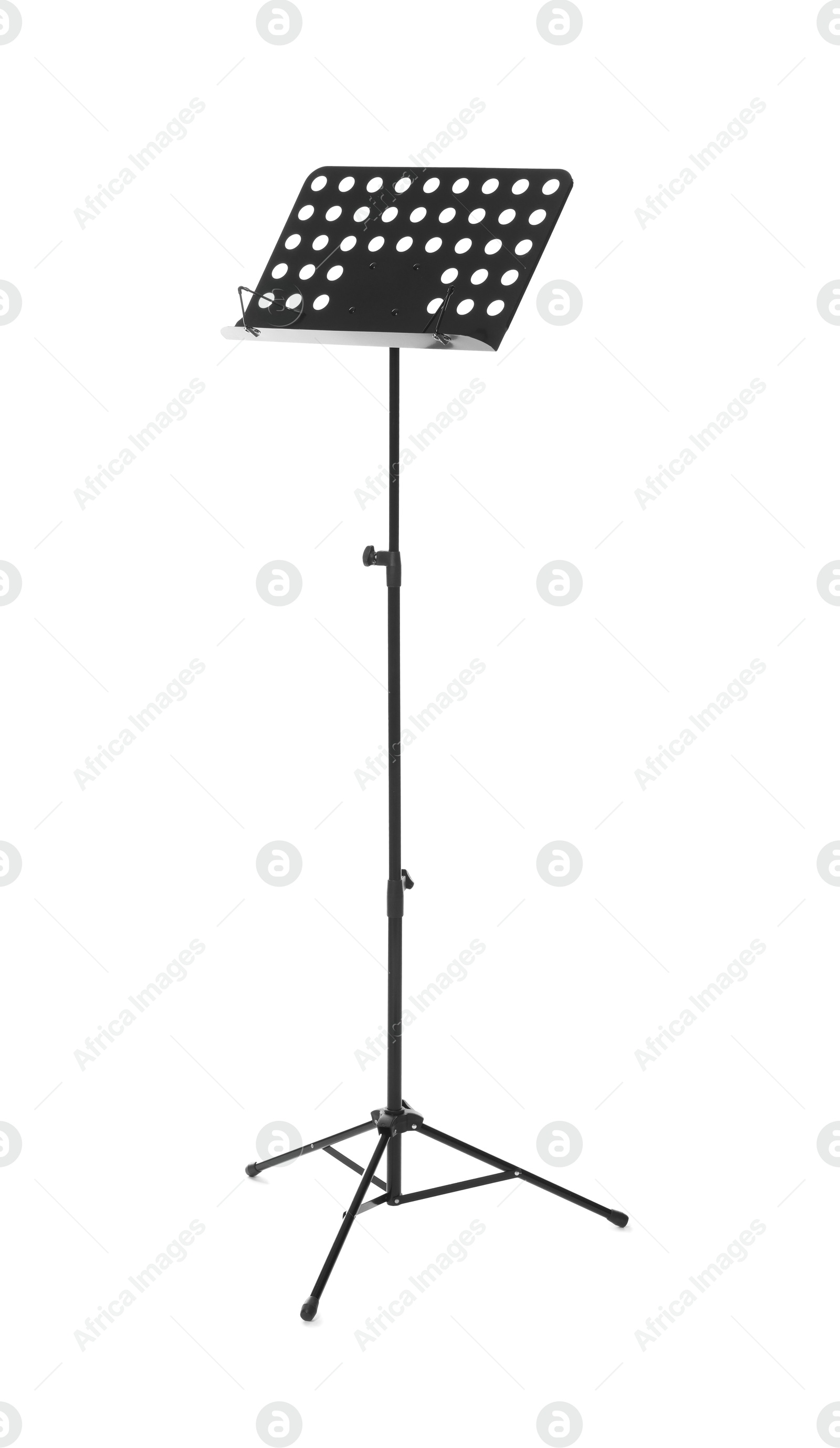 One empty note stand isolated on white Photo of One empty note stand isolated on white