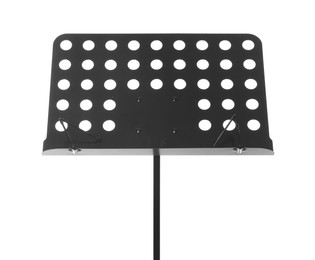 Photo of One empty note stand isolated on white