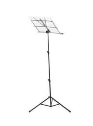 Photo of Stand with music sheets isolated on white
