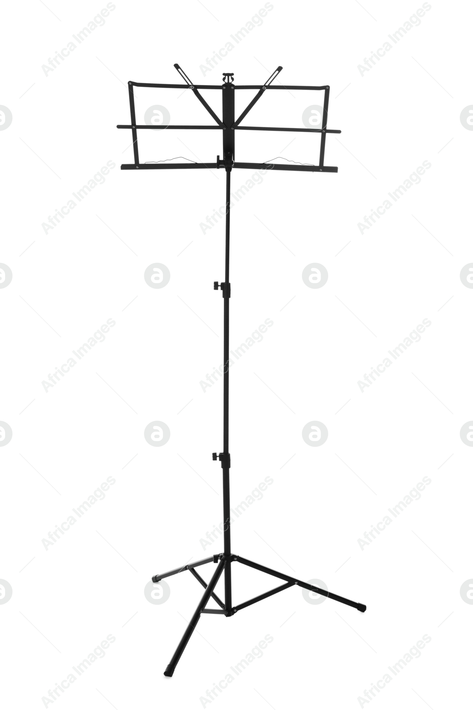 One empty note stand isolated on white Photo of One empty note stand isolated on white