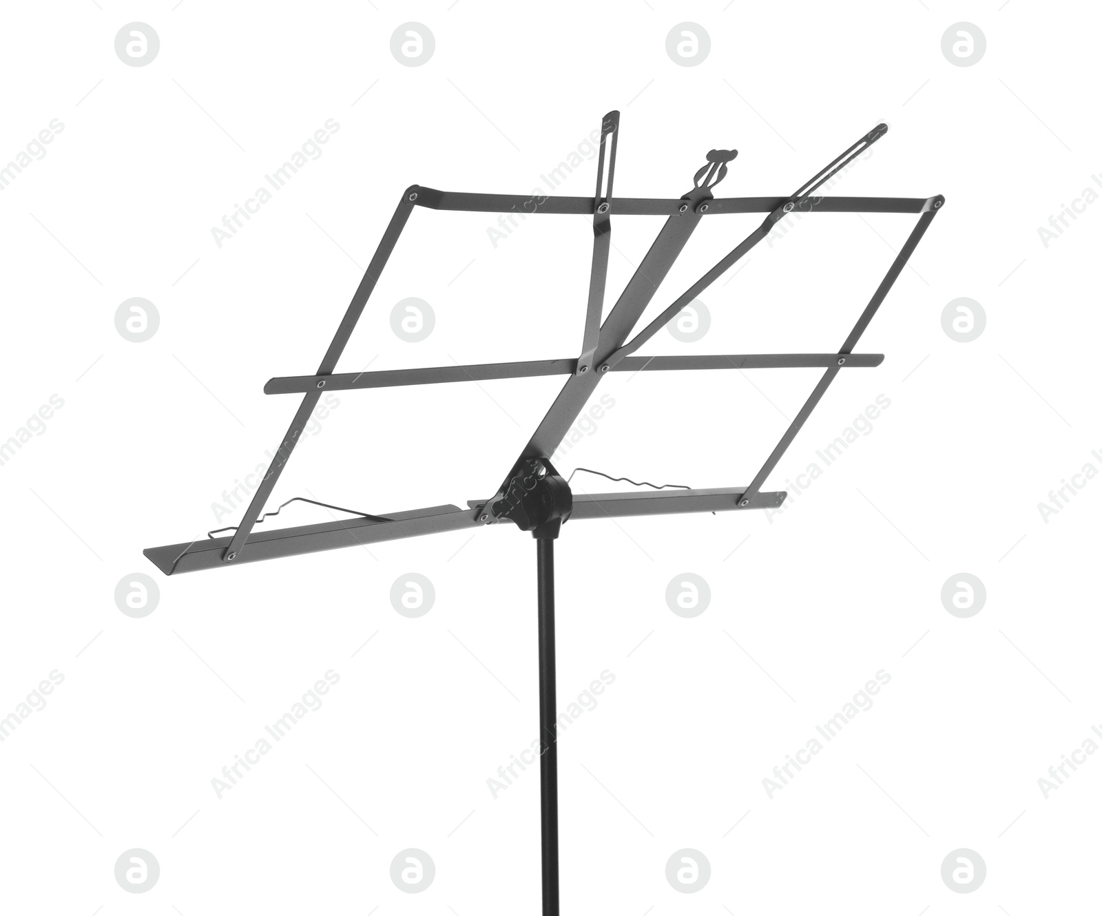 One empty note stand isolated on white Photo of One empty note stand isolated on white