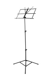 Photo of One empty note stand isolated on white
