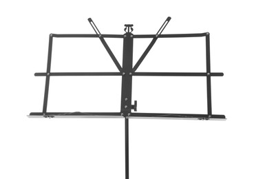 Photo of One empty note stand isolated on white
