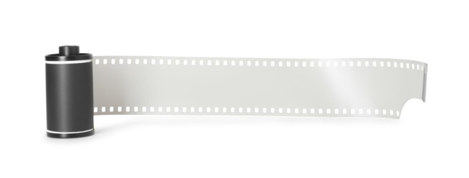 Photo of Roll of photographic film isolated on white