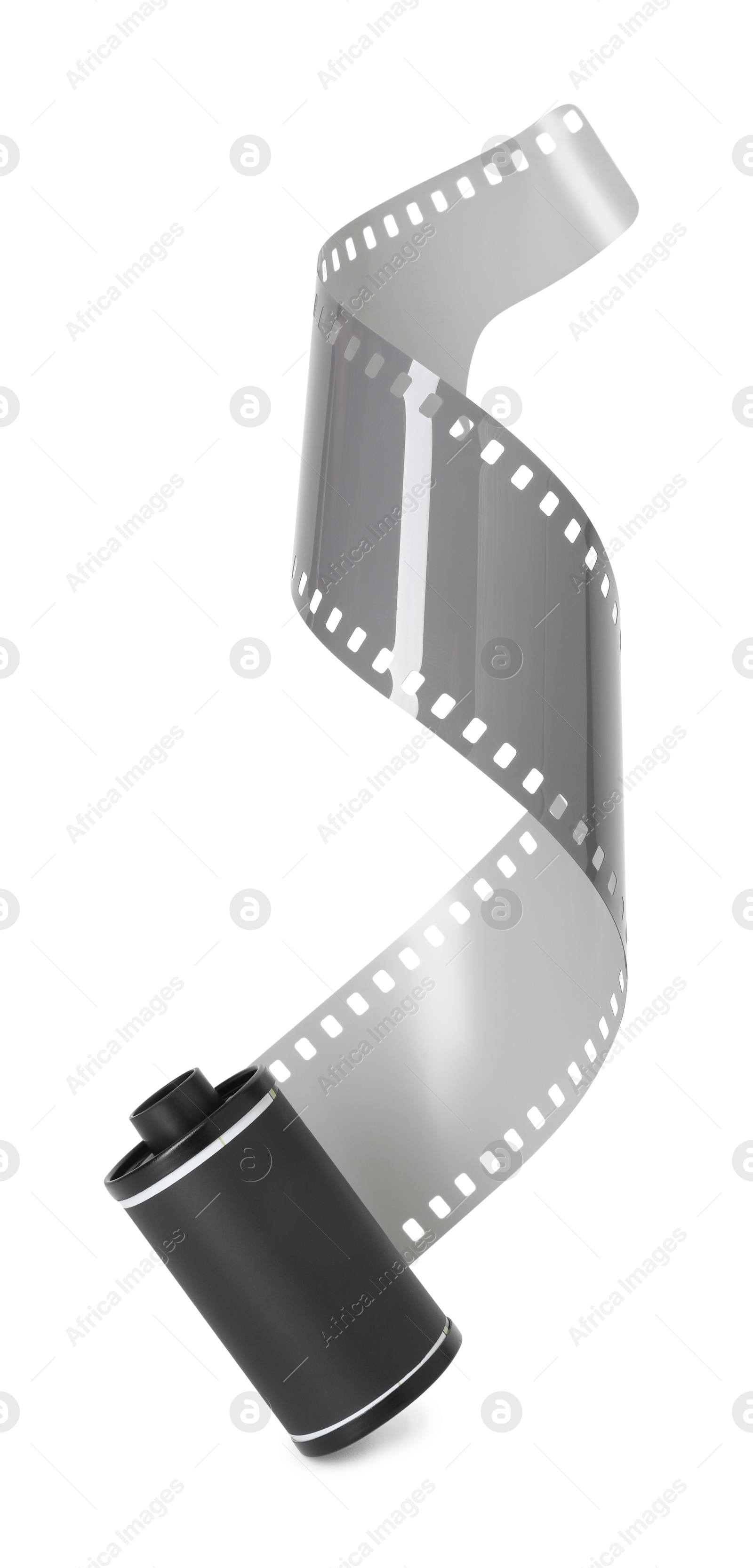 Roll of photographic film isolated on white Photo of Roll of photographic film isolated on white