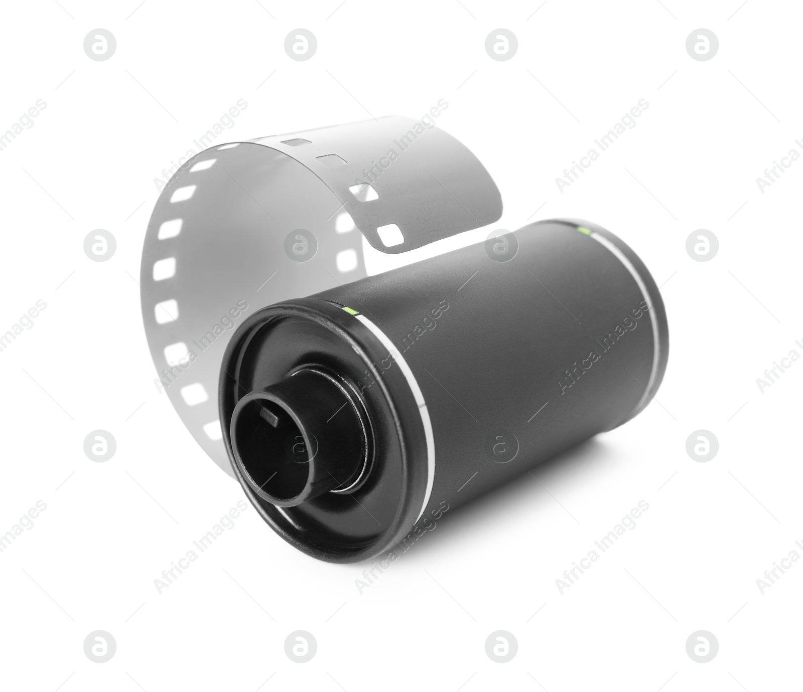 Roll of photographic film isolated on white Photo of Roll of photographic film isolated on white