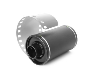 Photo of Roll of photographic film isolated on white