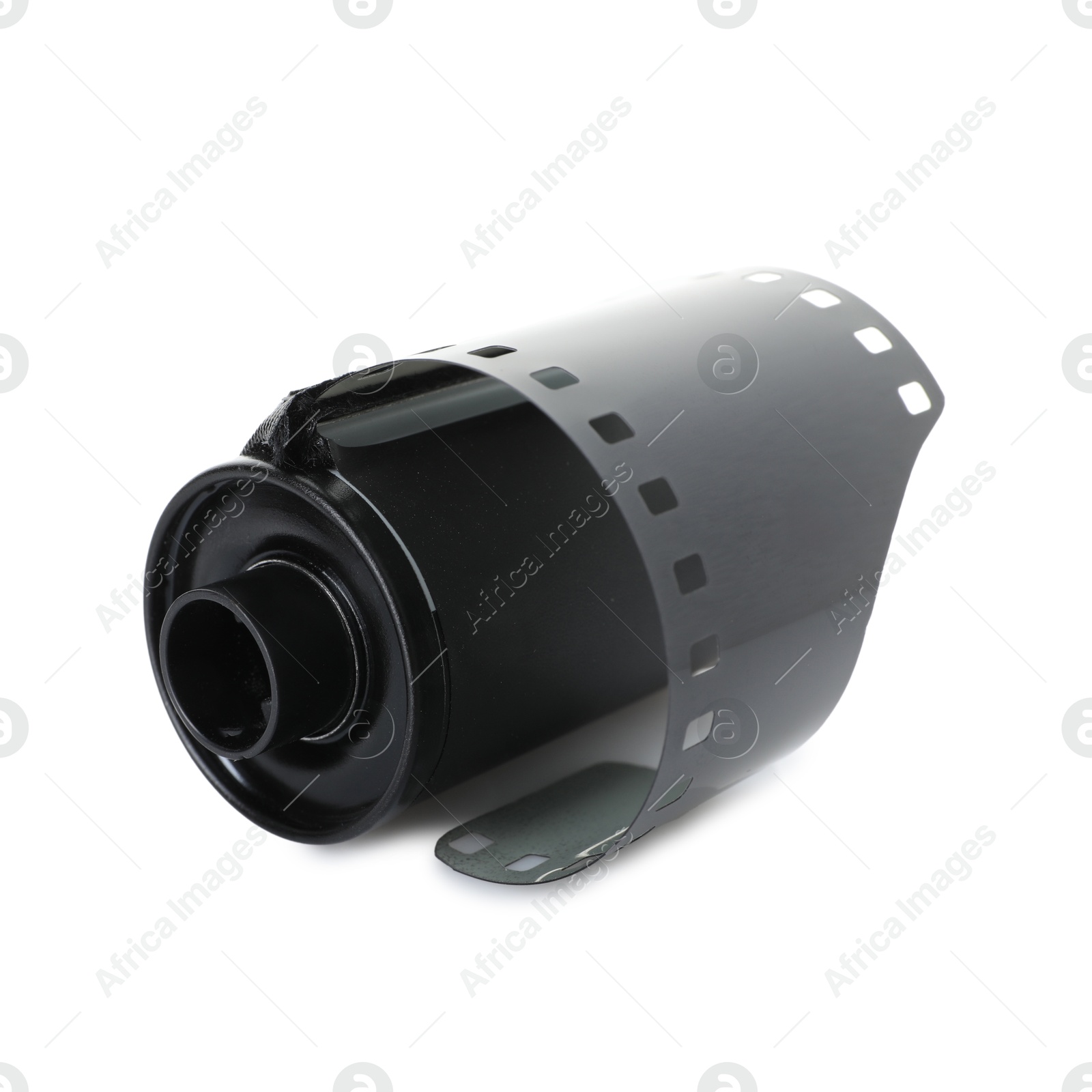 Roll of photographic film isolated on white Photo of Roll of photographic film isolated on white