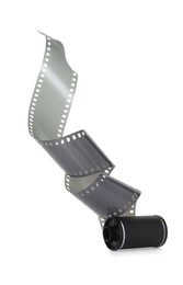 Photo of Roll of photographic film isolated on white