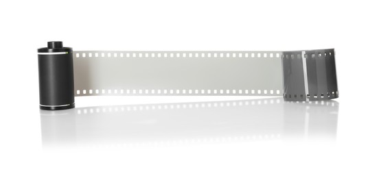 Photo of Roll of photographic film isolated on white