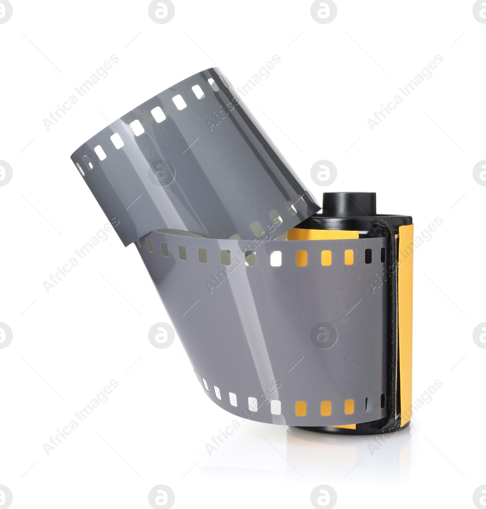 Roll of photographic film isolated on white Photo of Roll of photographic film isolated on white
