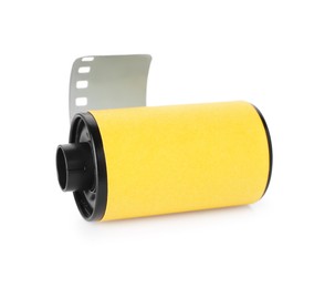 Photo of Roll of photographic film isolated on white