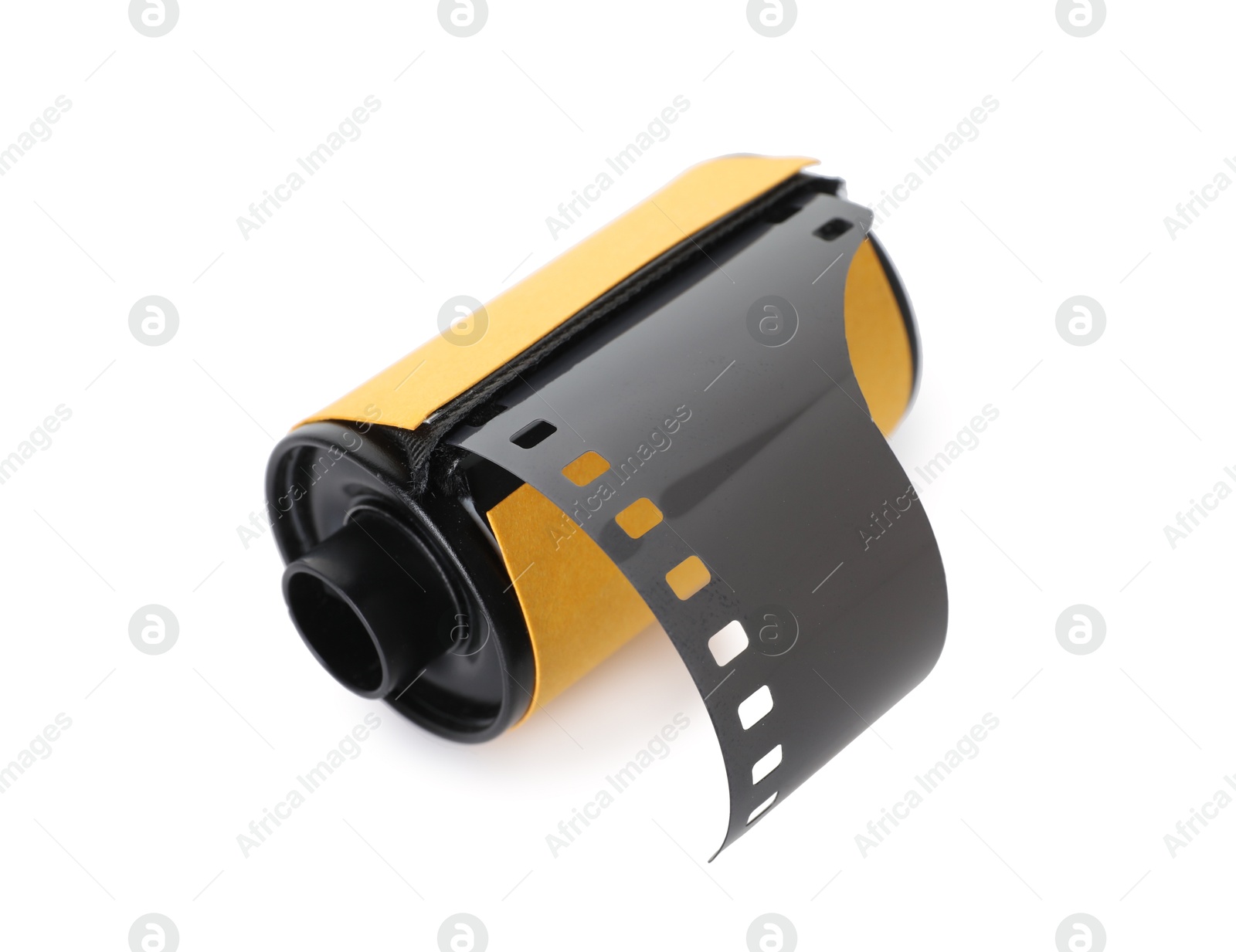 Roll of photographic film isolated on white Photo of Roll of photographic film isolated on white