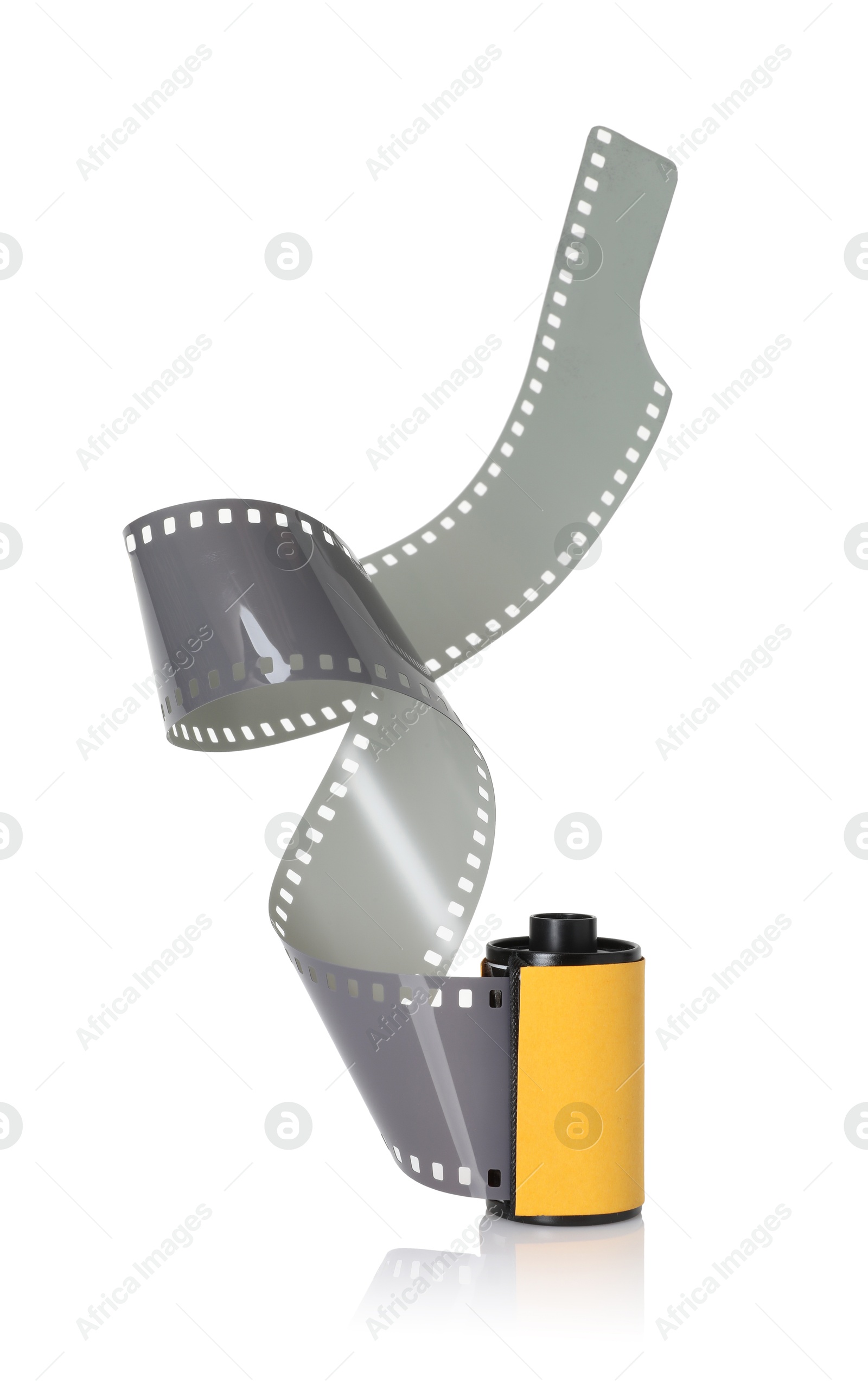 Roll of photographic film isolated on white Photo of Roll of photographic film isolated on white