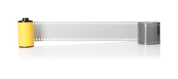 Photo of Roll of photographic film isolated on white