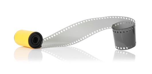 Photo of Roll of photographic film isolated on white