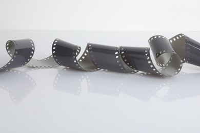 Photo of Strip of photographic film isolated on white