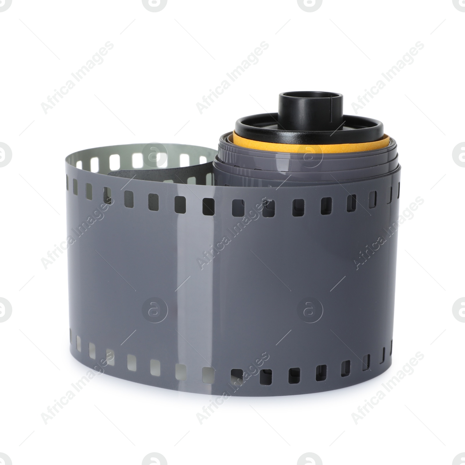 Roll of photographic film isolated on white Photo of Roll of photographic film isolated on white