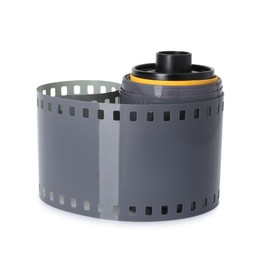 Photo of Roll of photographic film isolated on white