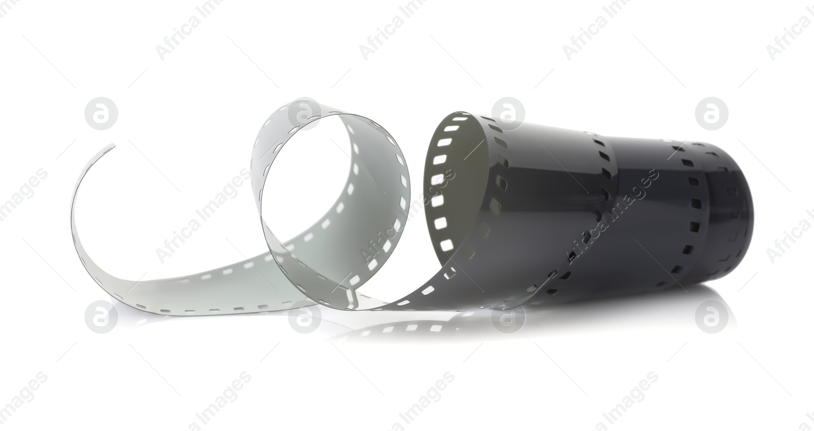 Strip of photographic film isolated on white Photo of Strip of photographic film isolated on white