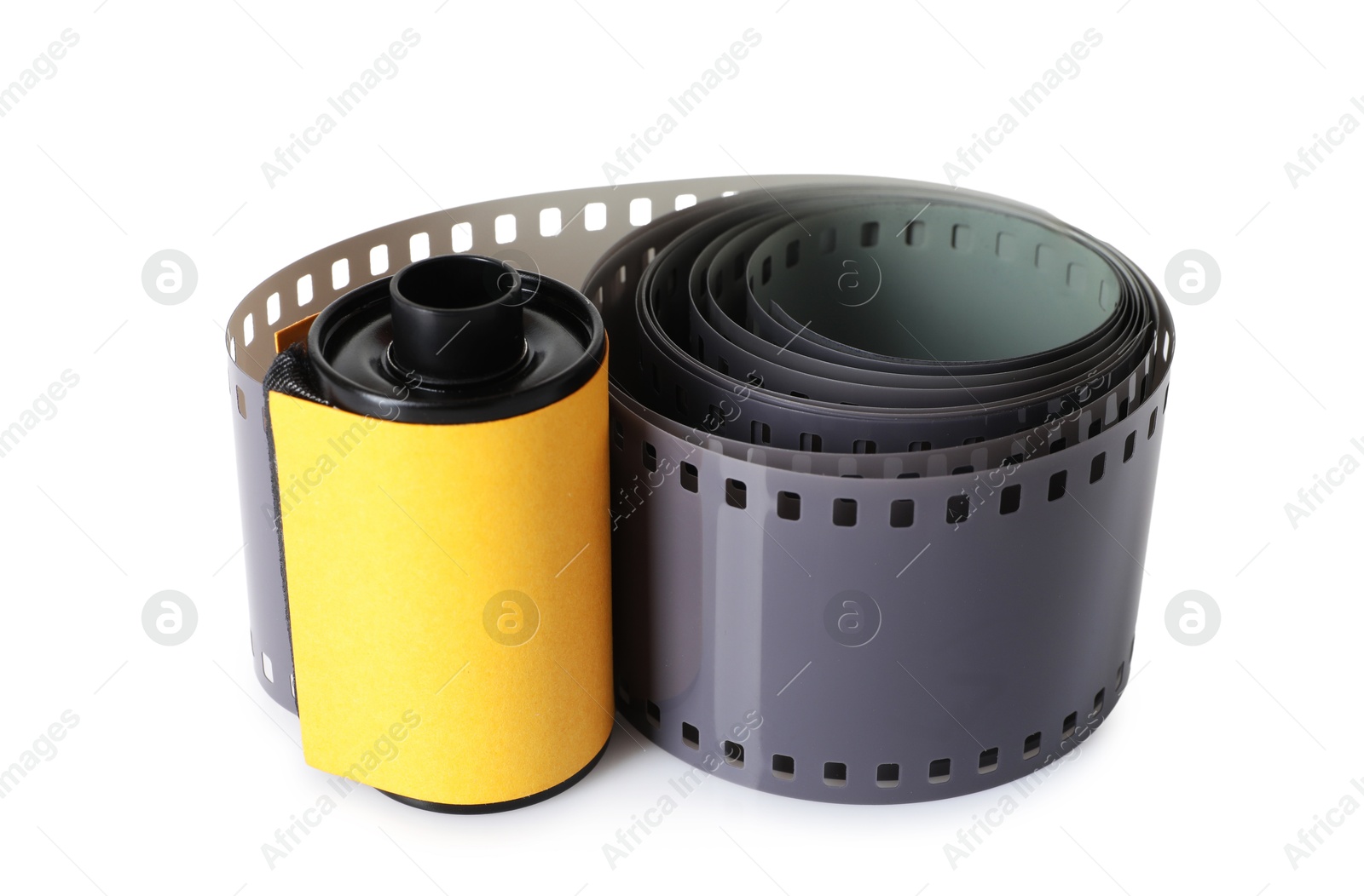 Roll of photographic film isolated on white Photo of Roll of photographic film isolated on white