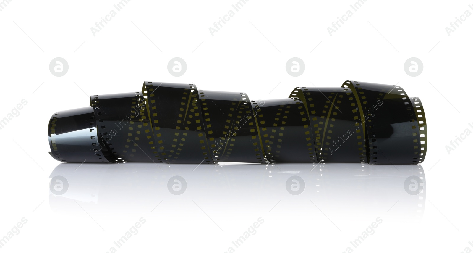 Strip of photographic film isolated on white Photo of Strip of photographic film isolated on white