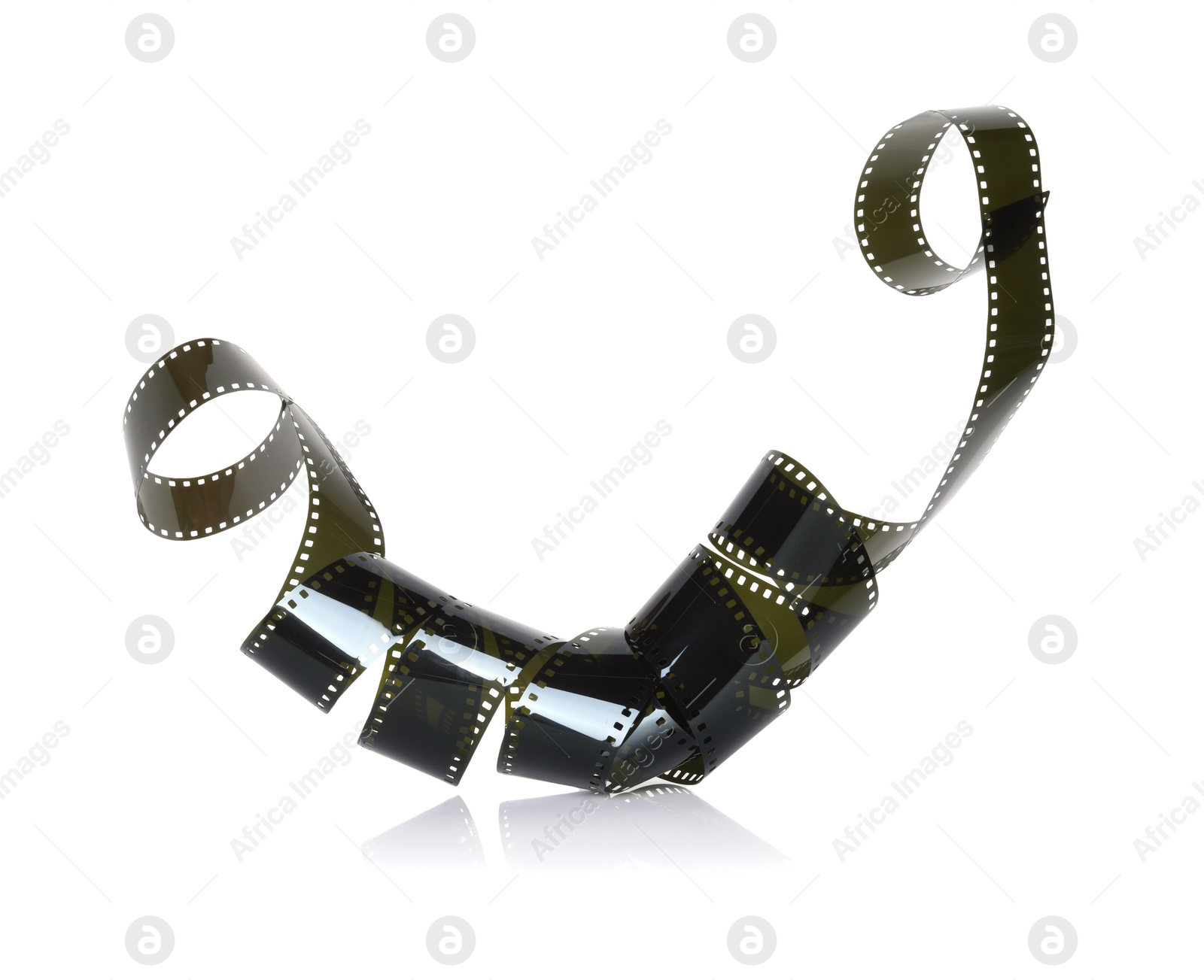 Strip of photographic film isolated on white Photo of Strip of photographic film isolated on white