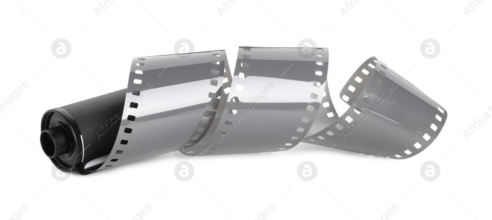 Roll of photographic film isolated on white Photo of Roll of photographic film isolated on white
