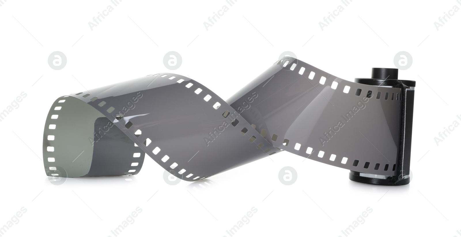 Roll of photographic film isolated on white Photo of Roll of photographic film isolated on white