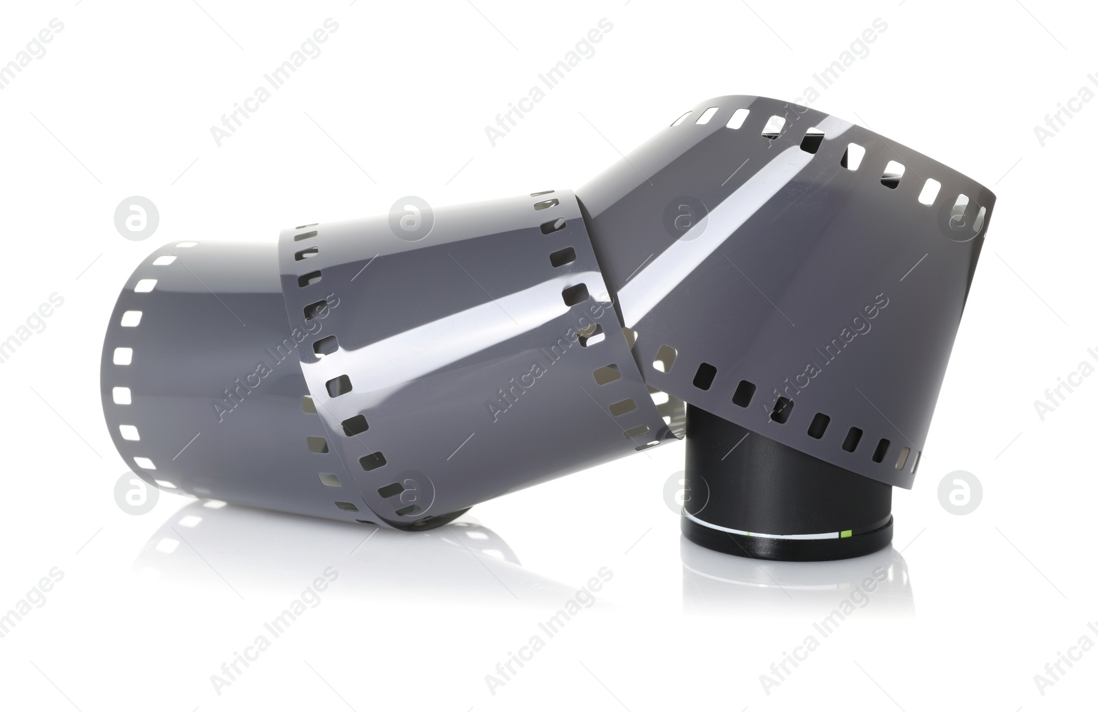 Roll of photographic film isolated on white Photo of Roll of photographic film isolated on white