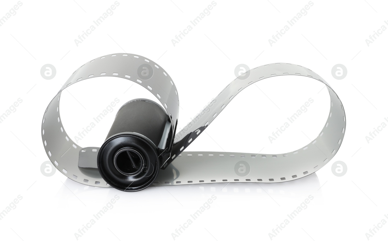 Roll of photographic film isolated on white Photo of Roll of photographic film isolated on white