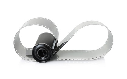 Photo of Roll of photographic film isolated on white