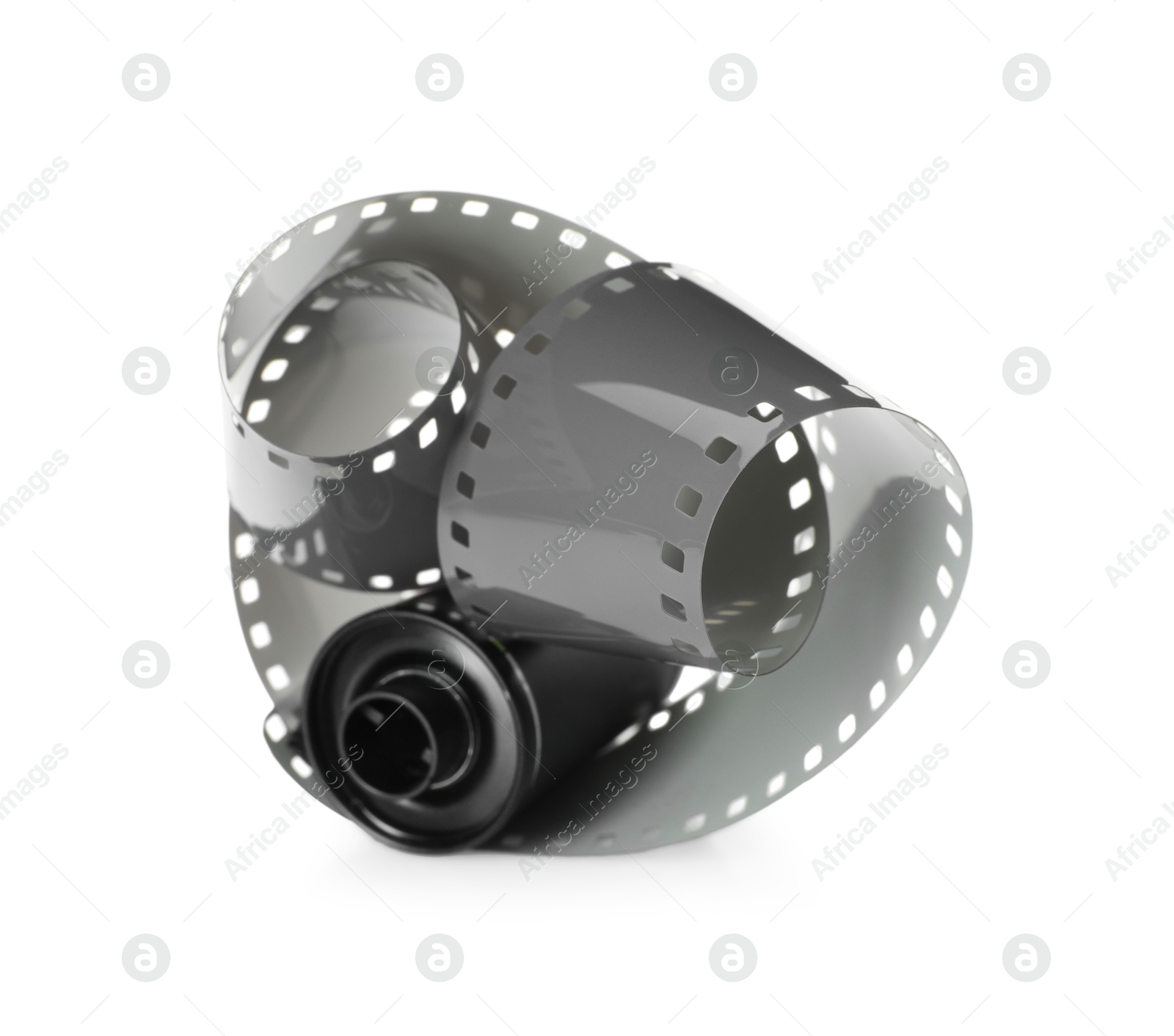 Roll of photographic film isolated on white Photo of Roll of photographic film isolated on white