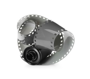 Photo of Roll of photographic film isolated on white