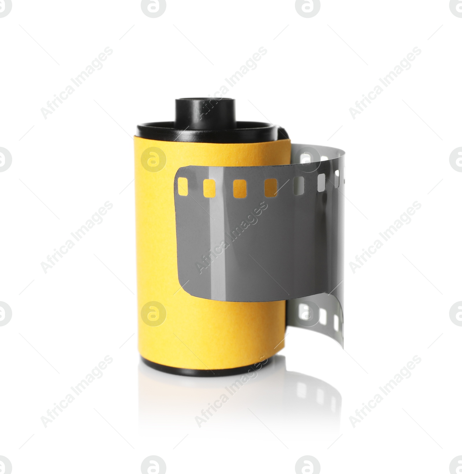 Roll of photographic film isolated on white Photo of Roll of photographic film isolated on white
