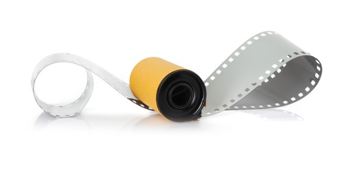 Photo of Roll of photographic film isolated on white