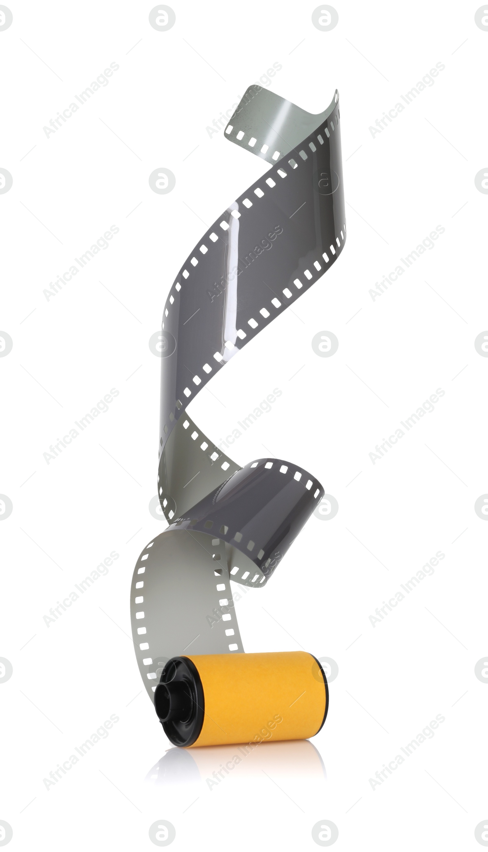 Photo of Roll of photographic film isolated on white