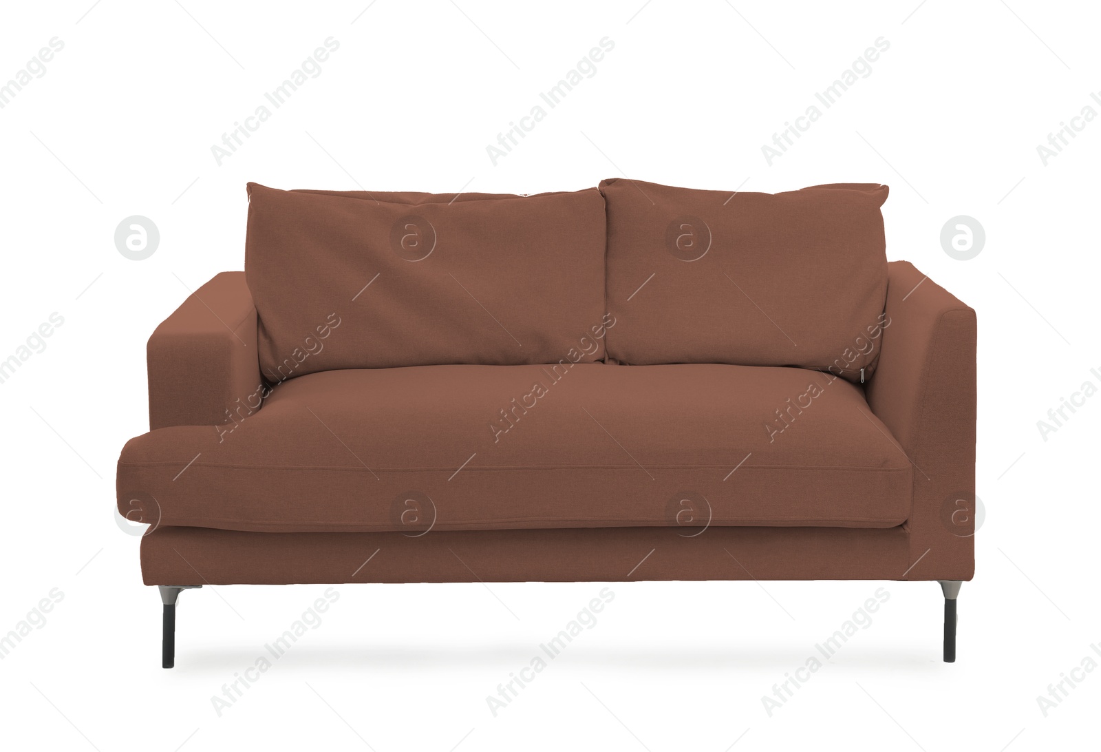 Brown sofa isolated on white. Furniture for living room interior Image of Brown sofa isolated on white. Furniture for living room interior