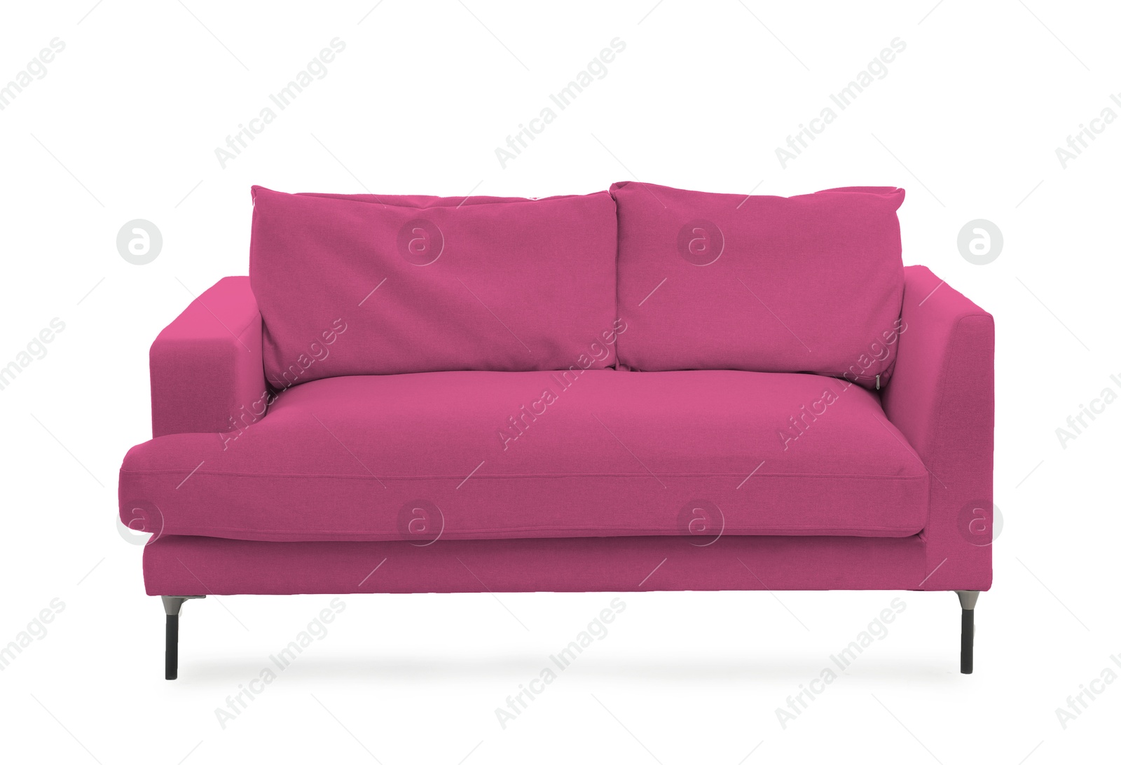 Pink sofa isolated on white. Furniture for living room interior Image of Pink sofa isolated on white. Furniture for living room interior