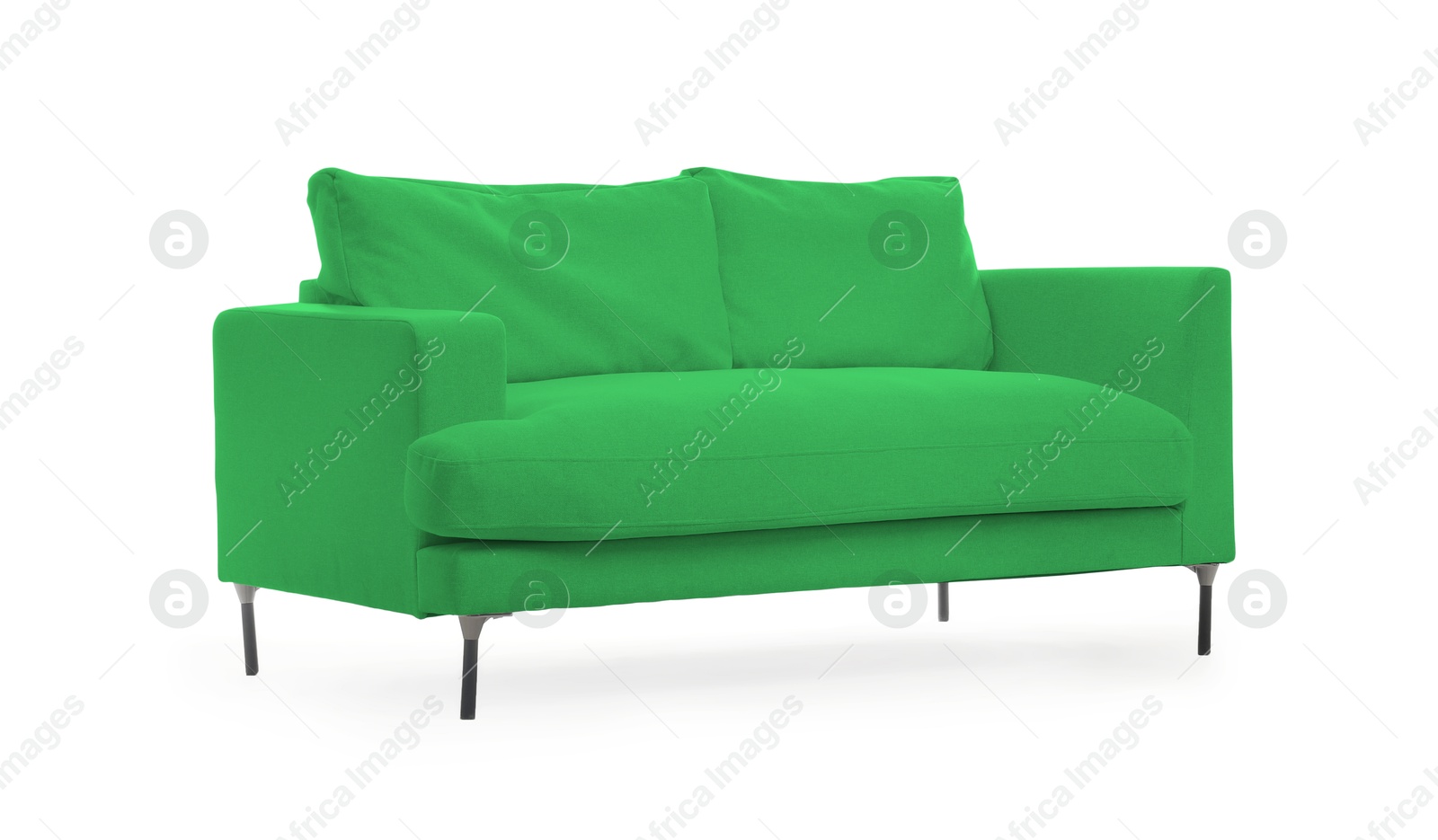 Green sofa isolated on white. Furniture for living room interior Image of Green sofa isolated on white. Furniture for living room interior