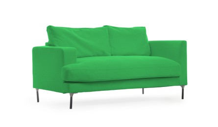 Image of Green sofa isolated on white. Furniture for living room interior