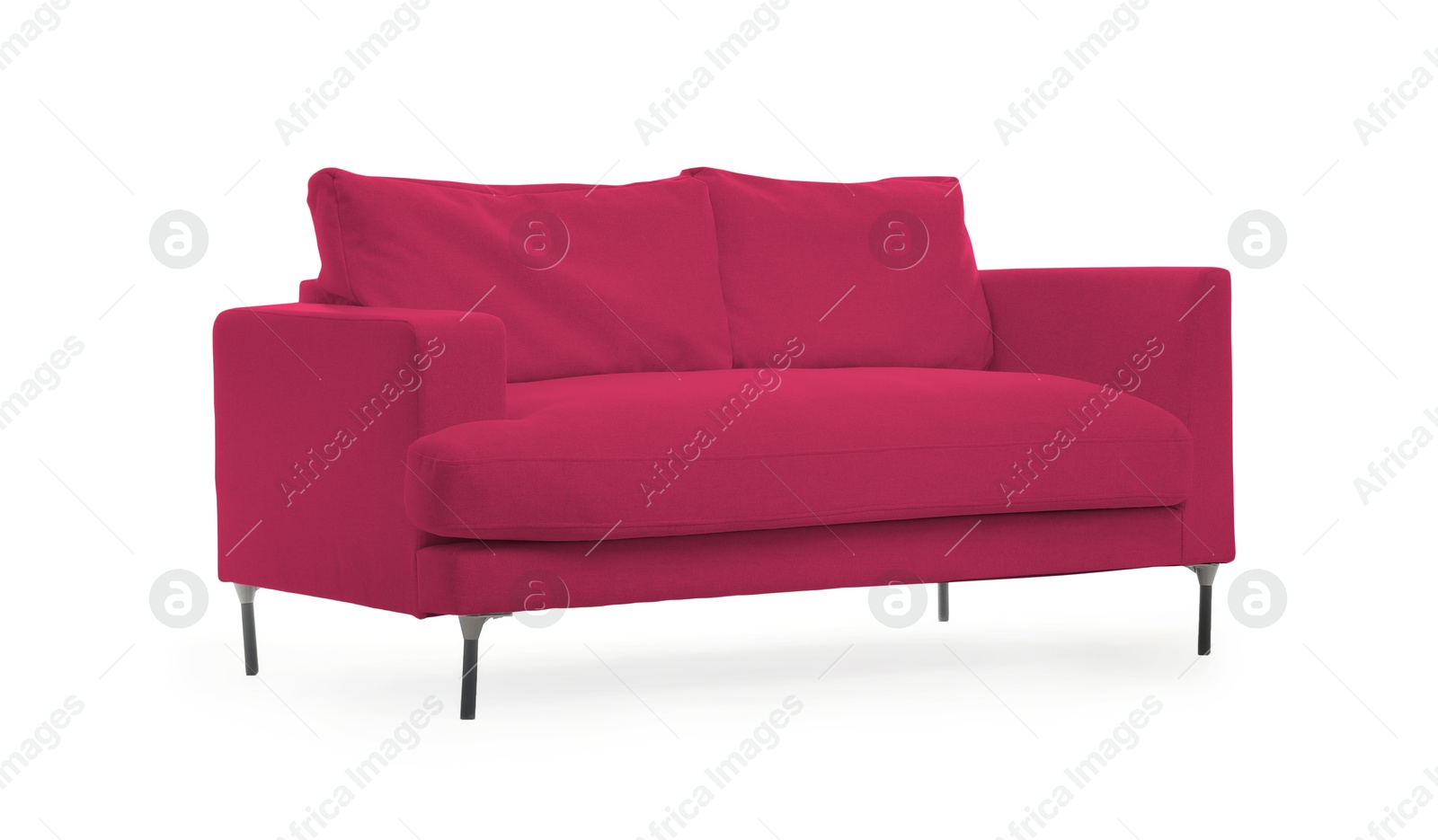 Crimson sofa isolated on white. Furniture for living room interior Image of Crimson sofa isolated on white. Furniture for living room interior