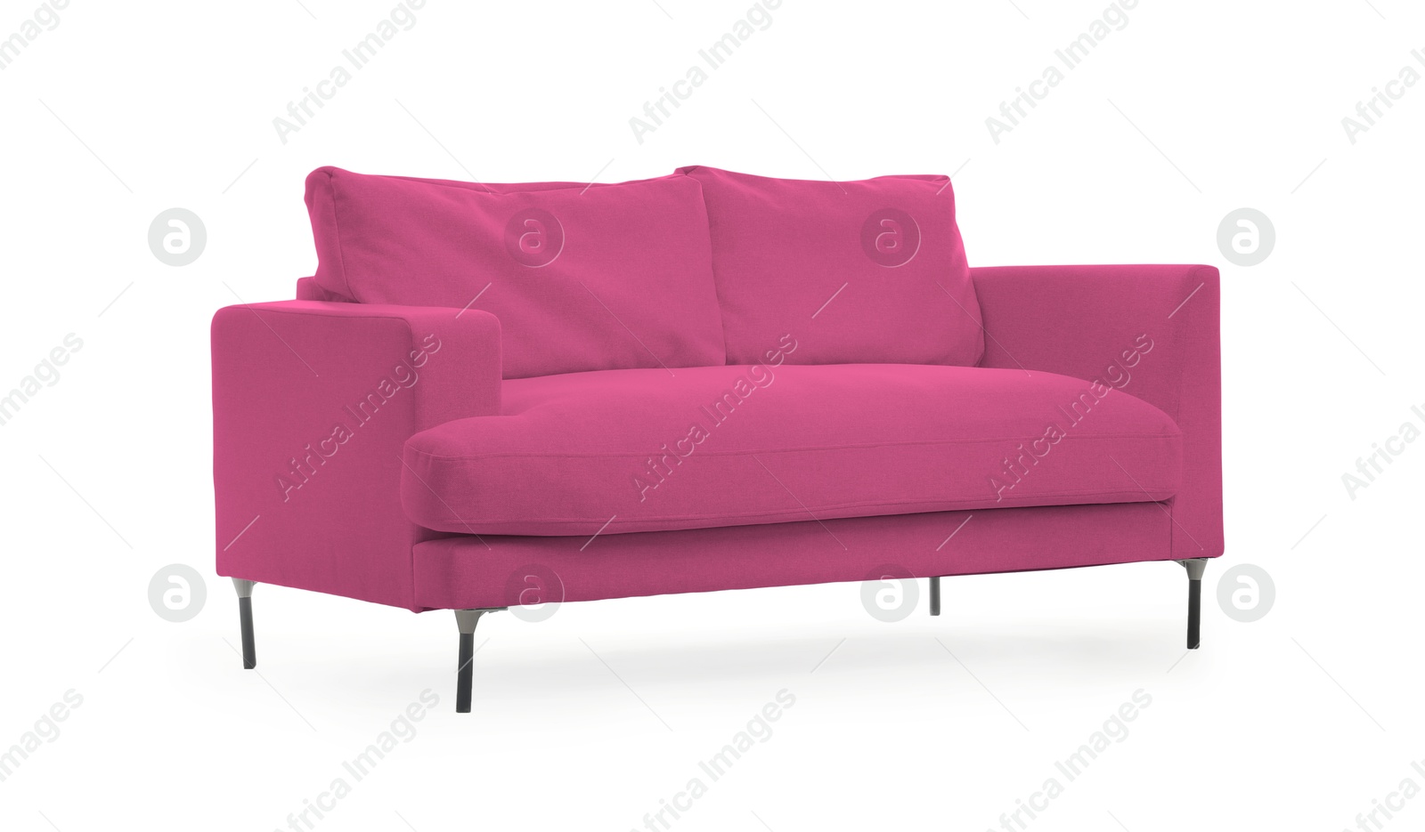 Pink sofa isolated on white. Furniture for living room interior Image of Pink sofa isolated on white. Furniture for living room interior