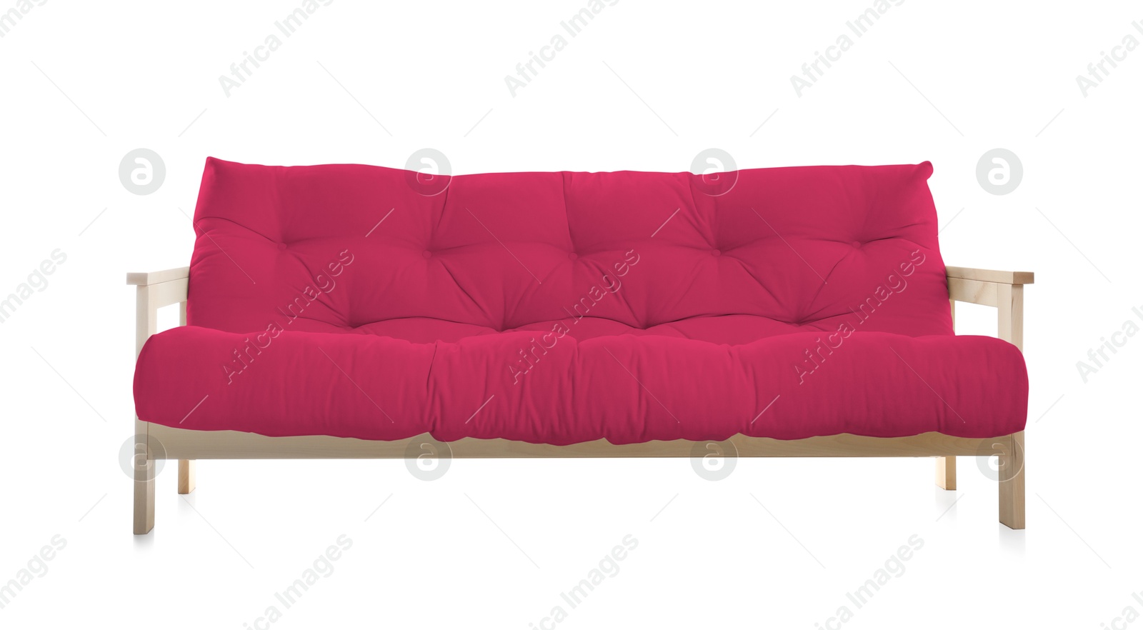 Crimson sofa isolated on white. Furniture for living room interior Image of Crimson sofa isolated on white. Furniture for living room interior