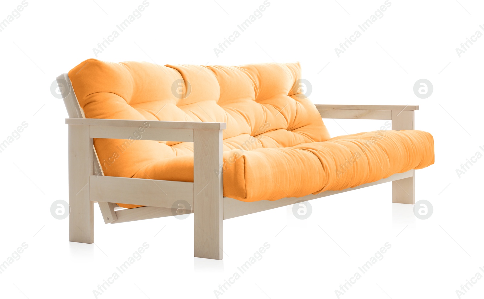 Orange sofa isolated on white. Furniture for living room interior Image of Orange sofa isolated on white. Furniture for living room interior