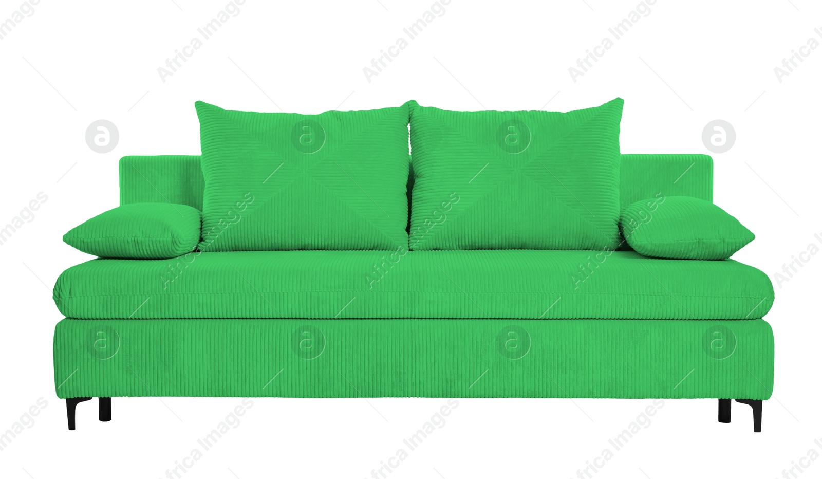 Green sofa isolated on white. Furniture for living room interior Image of Green sofa isolated on white. Furniture for living room interior