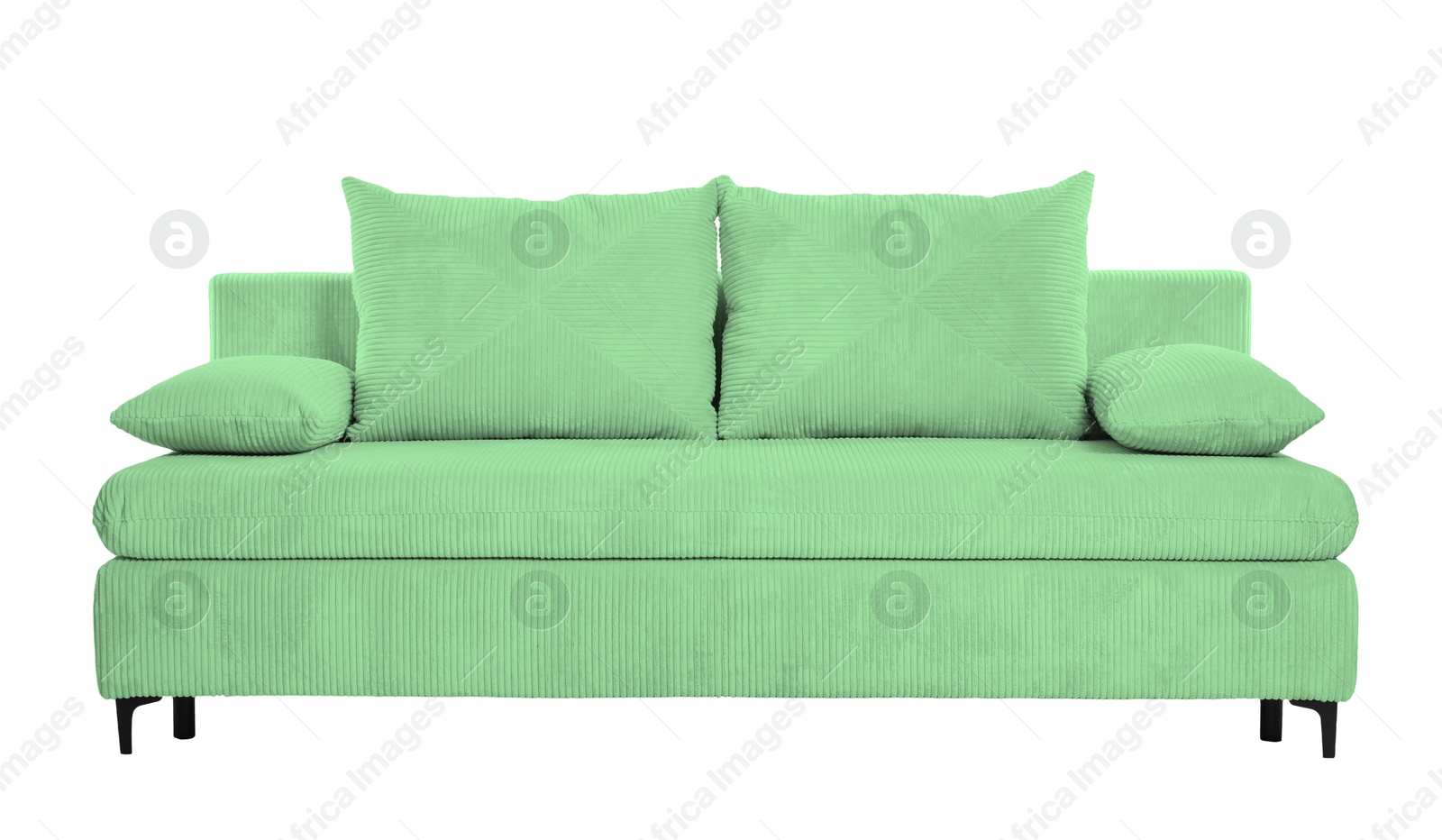 Light green sofa isolated on white. Furniture for living room interior Image of Light green sofa isolated on white. Furniture for living room interior