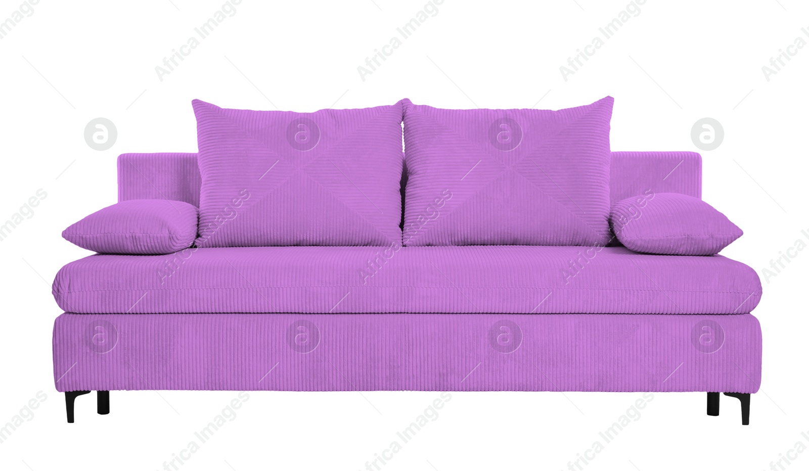 Violet sofa isolated on white. Furniture for living room interior Image of Violet sofa isolated on white. Furniture for living room interior