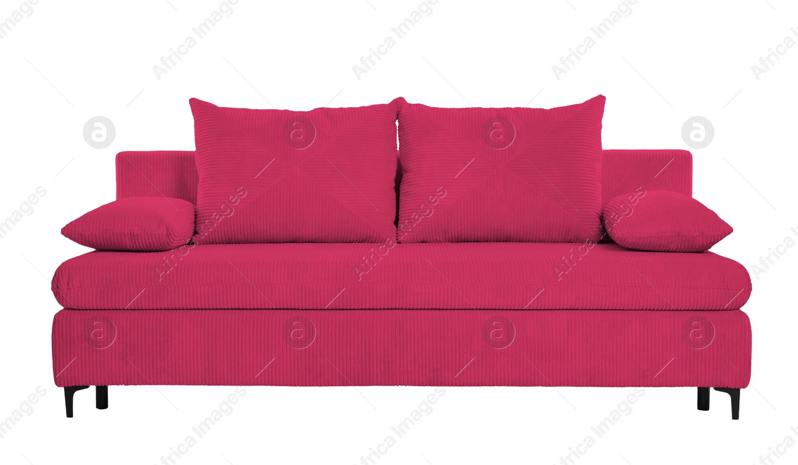 Crimson sofa isolated on white. Furniture for living room interior Image of Crimson sofa isolated on white. Furniture for living room interior
